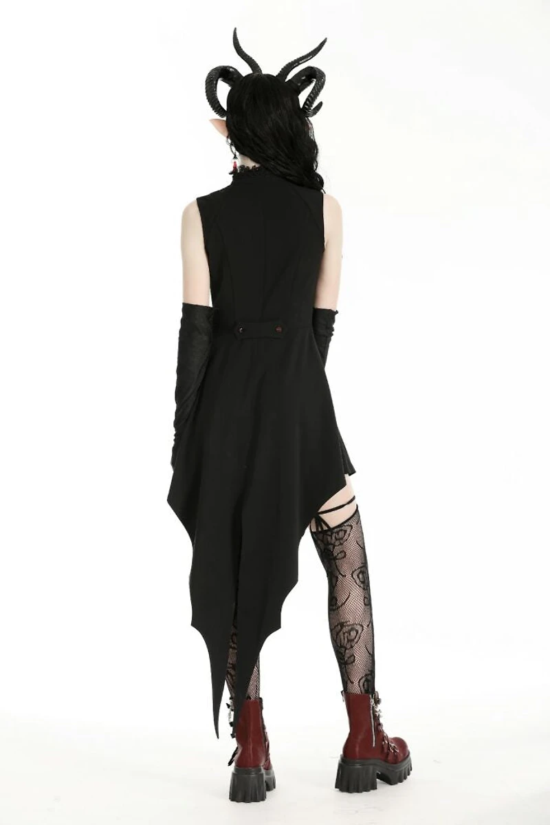 Little Devil Black And Red Tail Shirt Dress