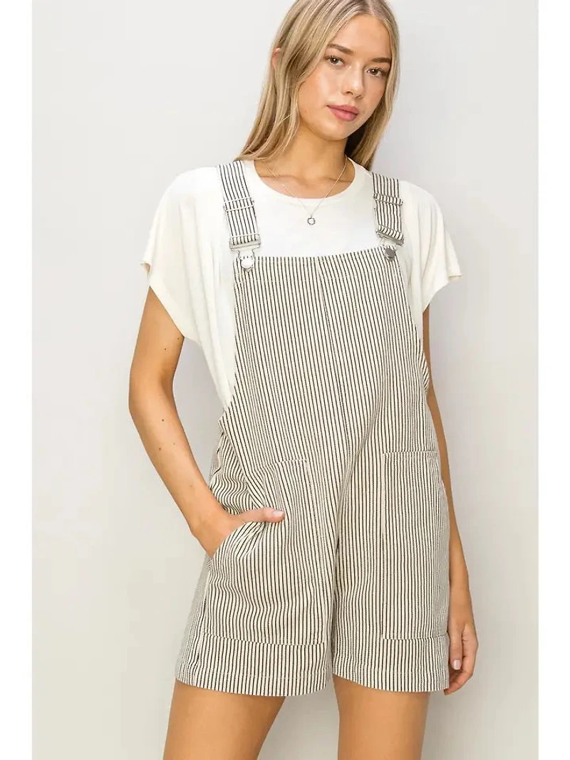 Pinstripe Shortalls