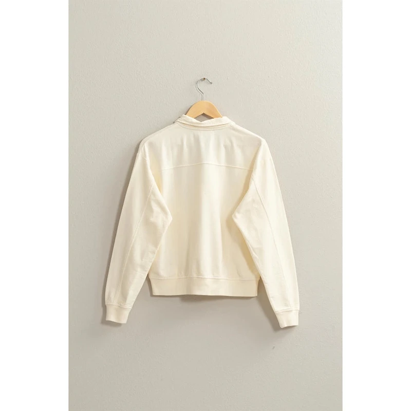 Half Zip Long Slv Sweatshirt