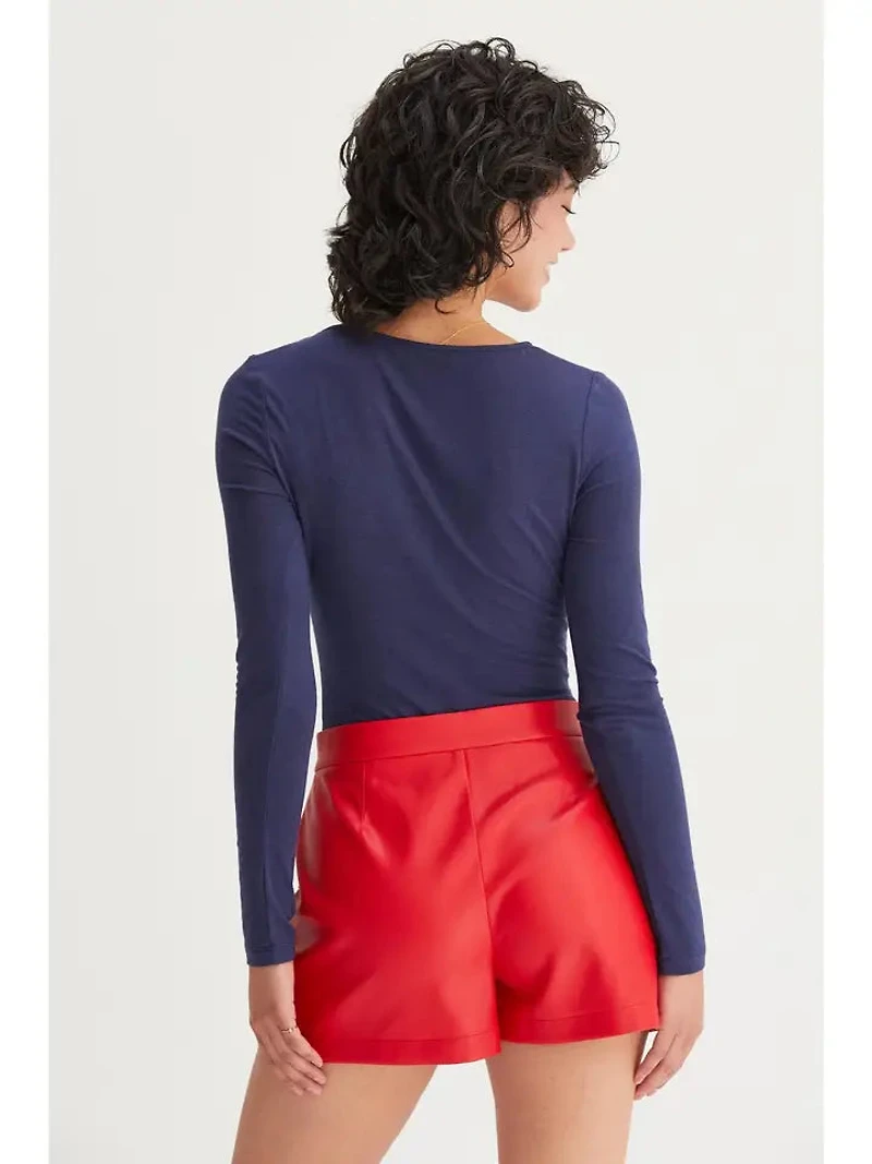 Square Neck Long Sleeve Bodysuit