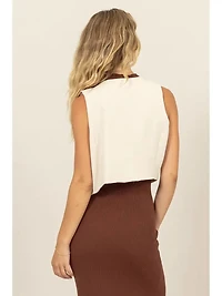 Tailored Button Down Vest