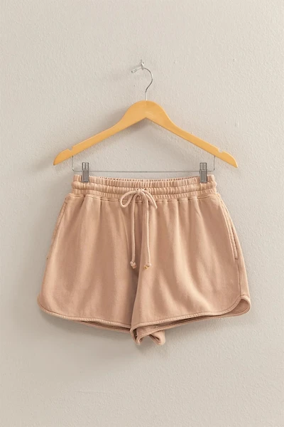 Drawstring Waist Casual Dolphin Shorts
