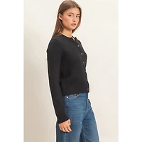 Crew Neck Cardigan