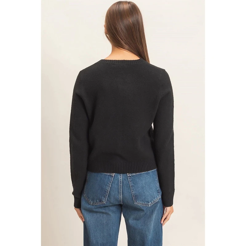 Crew Neck Cardigan