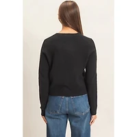 Crew Neck Cardigan
