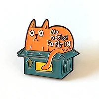 No Desire To Fit In Enamel Pin