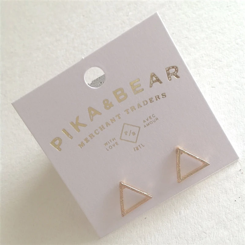 Triop Triangle Outline Studs