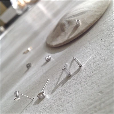 Carroll Baguette Crystal Stud Earrings