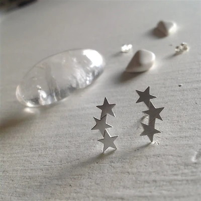 Orion Stud Earrings In Silver