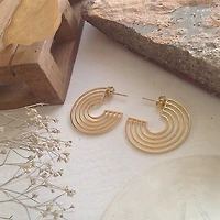 LO-Fi Gold Stainless Steel Hoop Earrings