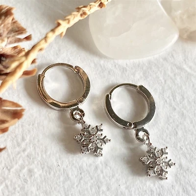 Norquay Snowflake Charm In Silver