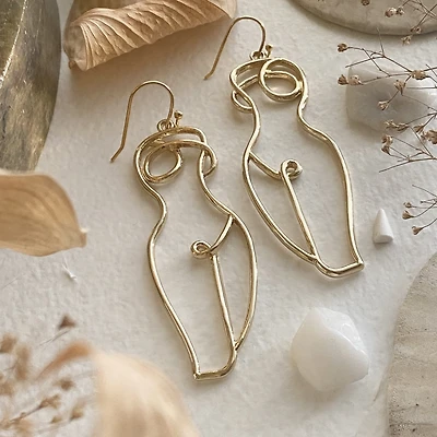 Beauvoir Feminine Body Shape Drop Earrings