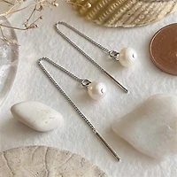 Kino Freshwater Pearl Threader Earrings