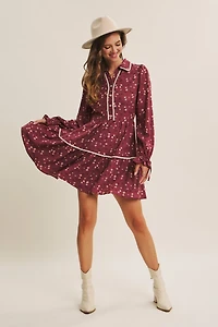 Captures The Magic Elegant Floral Mini Dress