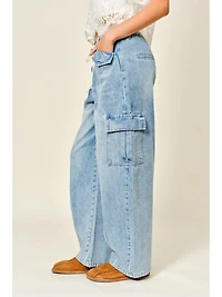 Cargo Semi Baggy Barrel Jeans