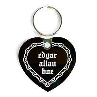 Edgar Allan Hoe Heart Shaped Vinyl Keychain