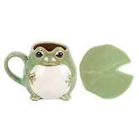Frog Shaped Mug And Lily Pad Saucer