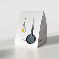 Egg And Pan Earrings