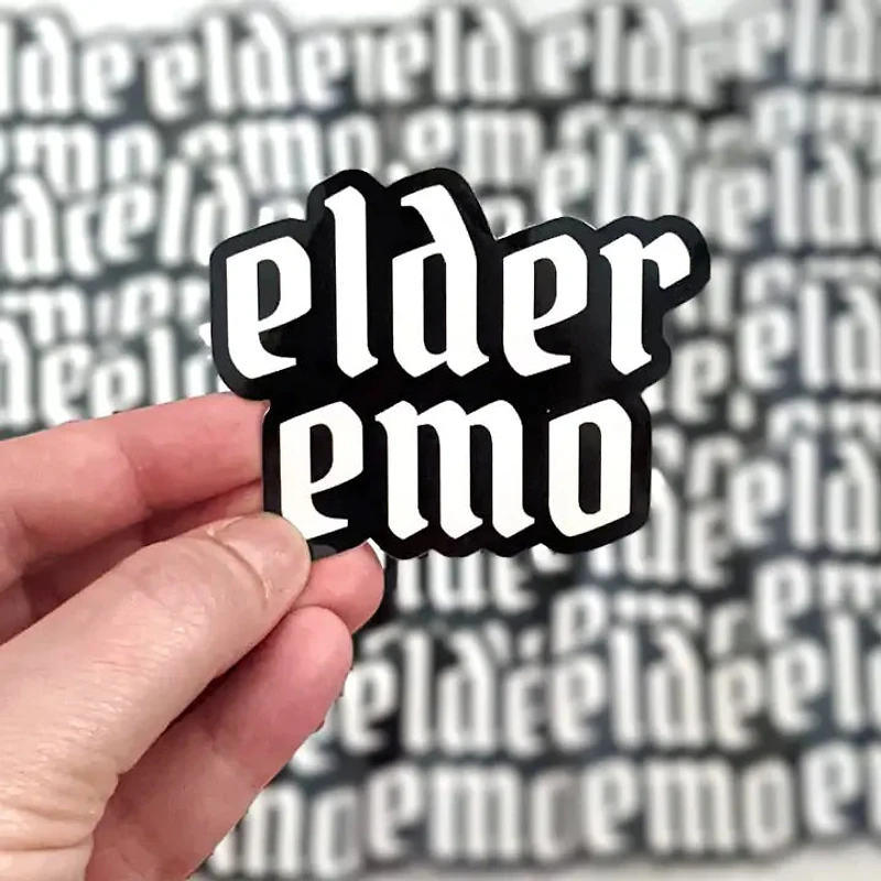Elder Emo Vinyl Sticker