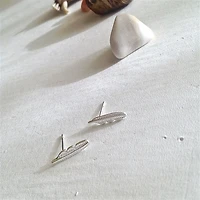 Mayweather Tiny Feather Studs Silver
