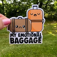 Emotional Baggage Sticker