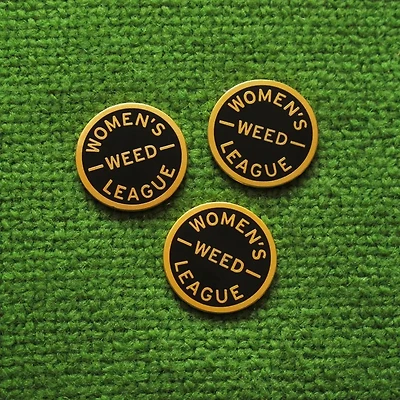 Womens Weed League Enamel Pin