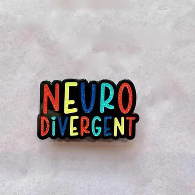 Neurodivergent Glitter Pin
