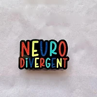 Neurodivergent Glitter Pin