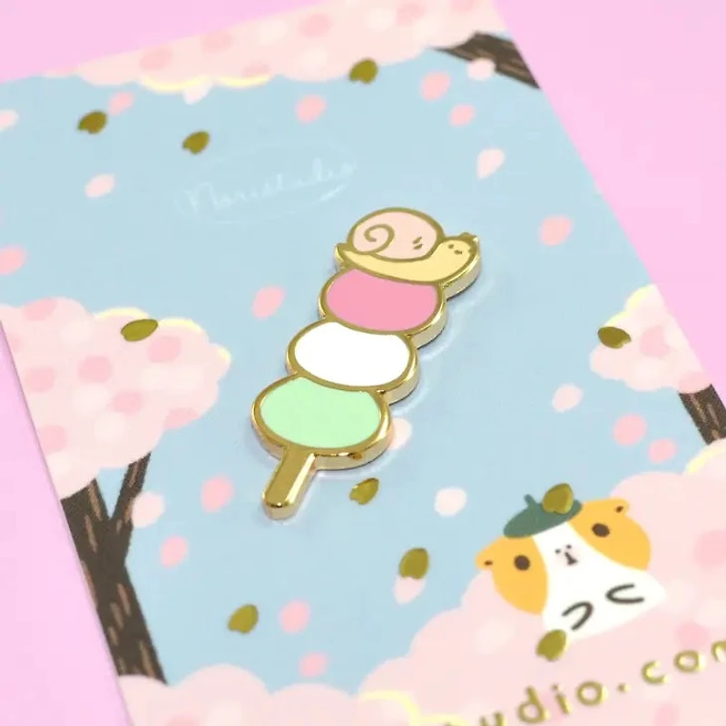 Josh The Snail With Hanami Dango Pin