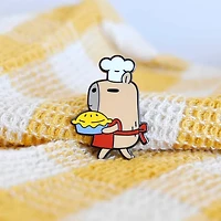 Capybara Baker Pin