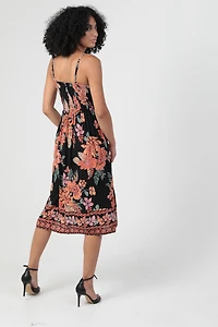 Twist Front Midi Dress