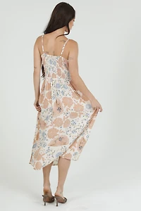 Twist Front Midi Dress