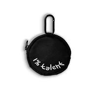 Black Happy Face Pouch