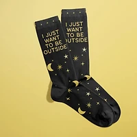 I Just Want To Be Outside Socks