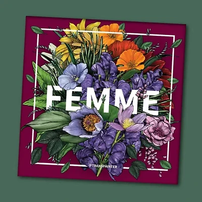 Femme Lesbian Pride Sticker