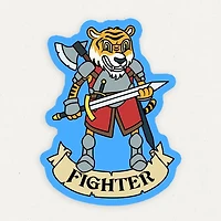 Fighter Dungeons And Dragons Vinyl Sticker
