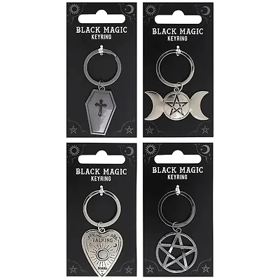 Coffin Black Magic Gothic Keyrings