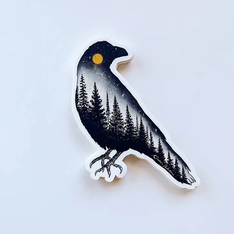 Forested Bird Sticker