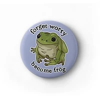Forget Worry Frog Pin