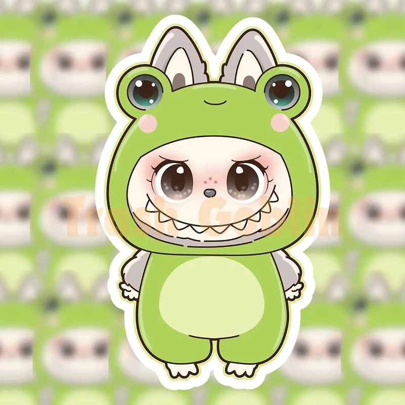 Frog Monster Vinyl Sticker