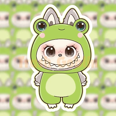 Frog Monster Vinyl Sticker