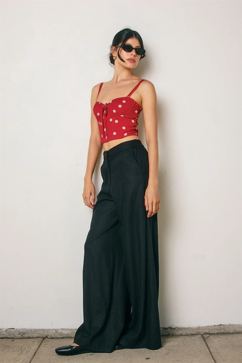 Picot Edge Corset Top