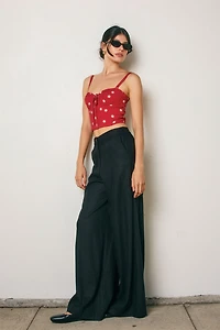 Picot Edge Corset Top