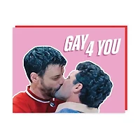 Gay 4 You Kiss A2 Card