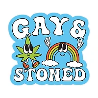 Gay & Stoned Sticker