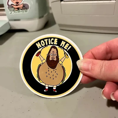 Gene Beef Squatch Sticker
