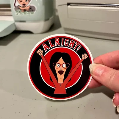 Linda Alright Sticker