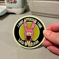 Louise Sarcasm Sticker