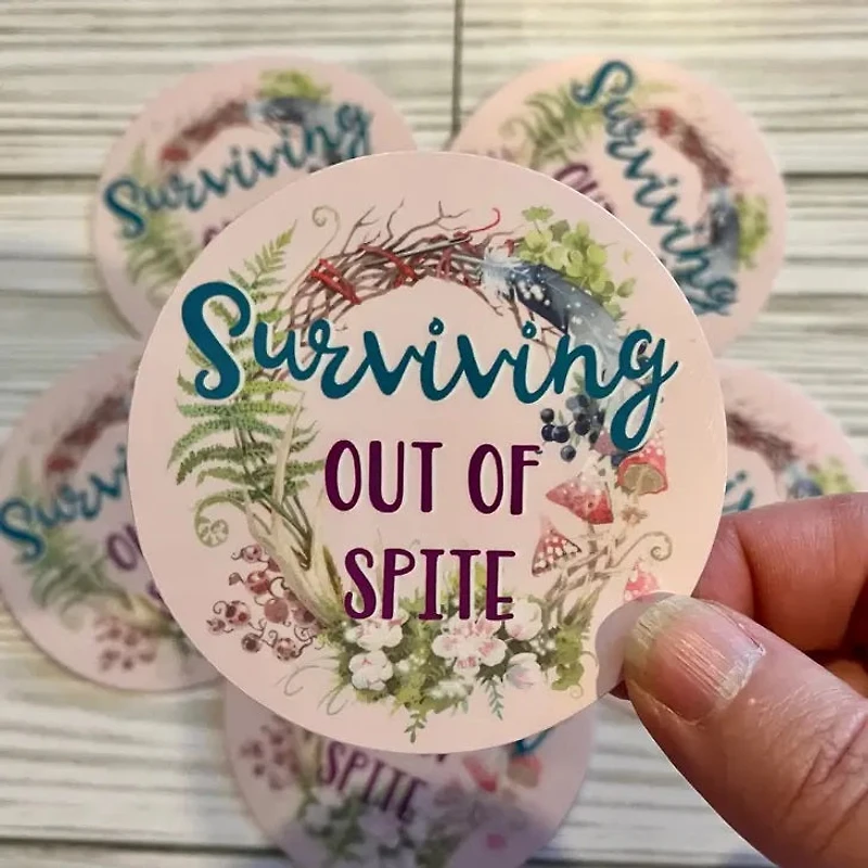 Surviving Out Of Spite Sticker