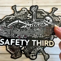 Safety Third Vinyl Sticker